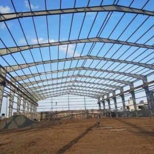 Modern shopping mall constructed with PEB structures for commercial infrastructure development