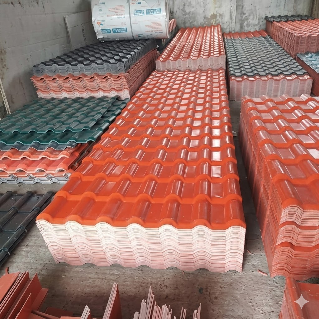 Premium steel roofing sheets supplied for industrial and commercial projects across Eastern India.