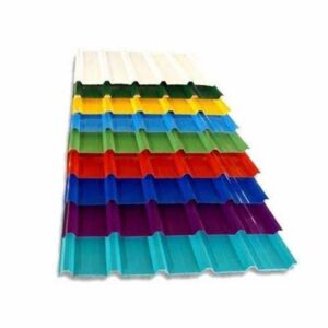 Premium colour-coated industrial roofing sheets installed on a modern warehouse for long-lasting weather protection.