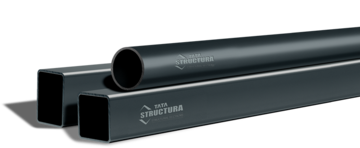 Tata Structural Steel Pipes used in modern commercial and industrial construction projects for durable structural support.